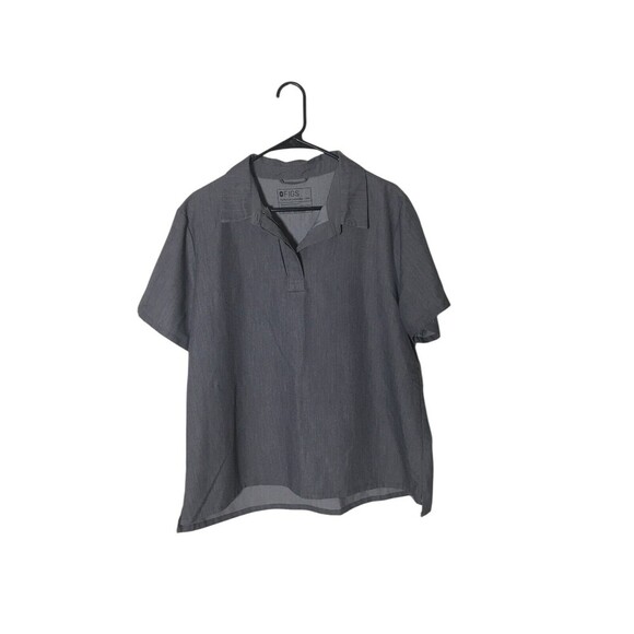 Figs Scrubs Shirt Women's Size XXL Gray Short Sleeve Technical Collection - Picture 1 of 7